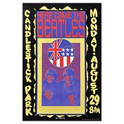 The Beatles Candlestick Park 1966 Ad Large Canvas Print